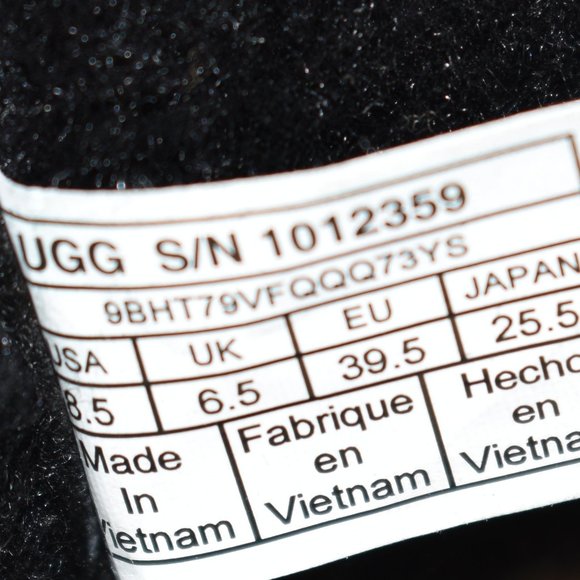 Ugg Quincy Boot Black Suede Size 8.5 1012359 - Picture 13 of 13